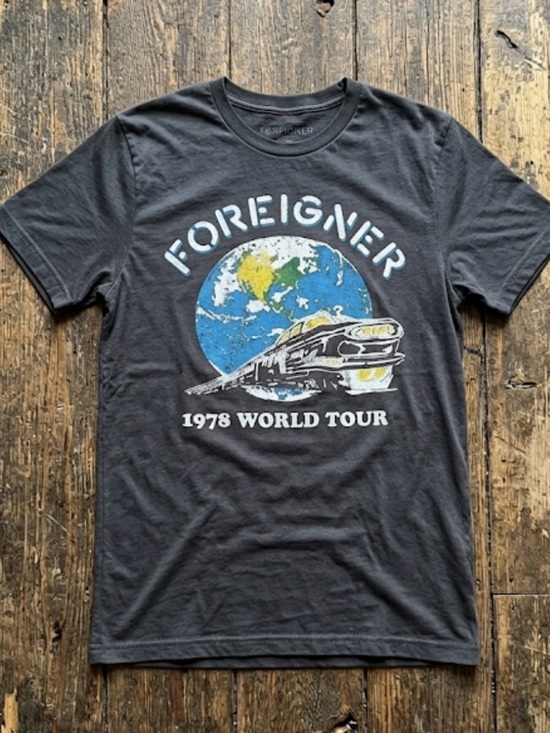 foreigner Other - Foreigner 1978 World Tour Gray T-Shirt